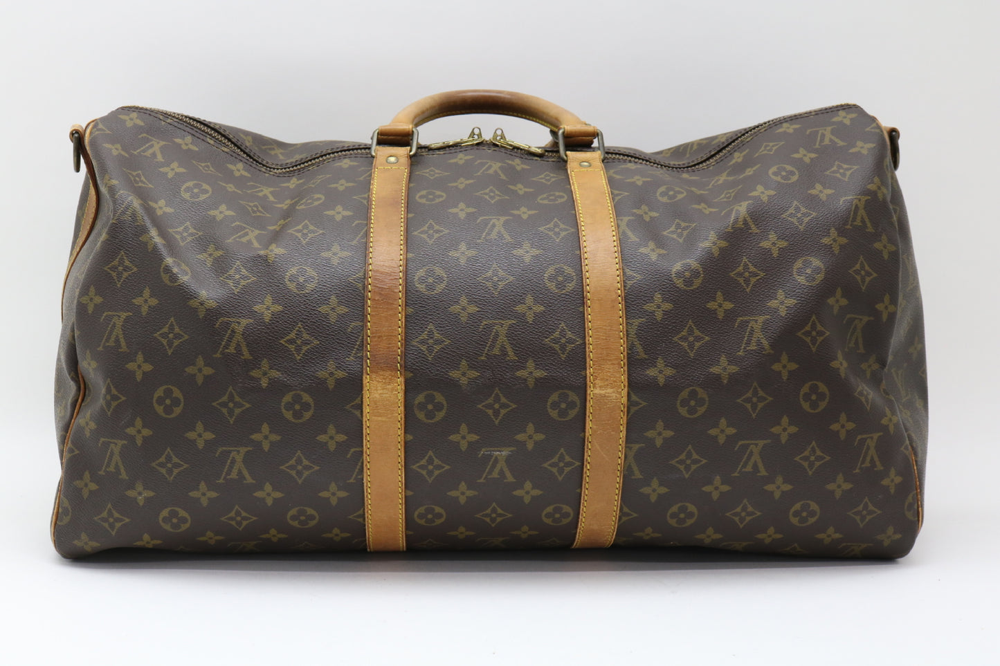 LOUIS VUITTON Monogram Keepol Banduriere 55 Boston Bag