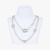 HERMES Farandor Schone Dunkle Argente Silver Ag92518C127218 Necklace