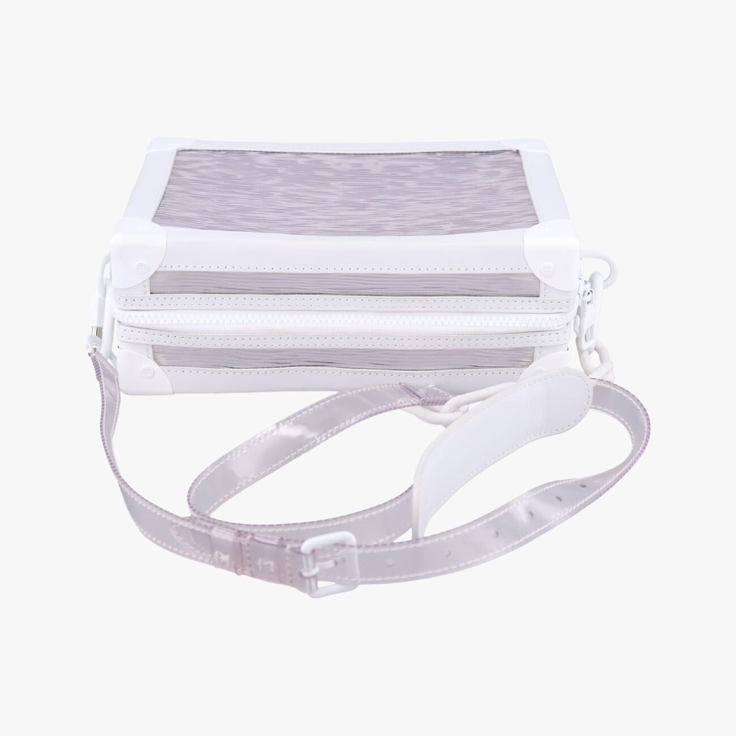LOUIS VUITTON Soft Trunk Transparent x White Epiplage M55602 DU3199 Shoulder Bag