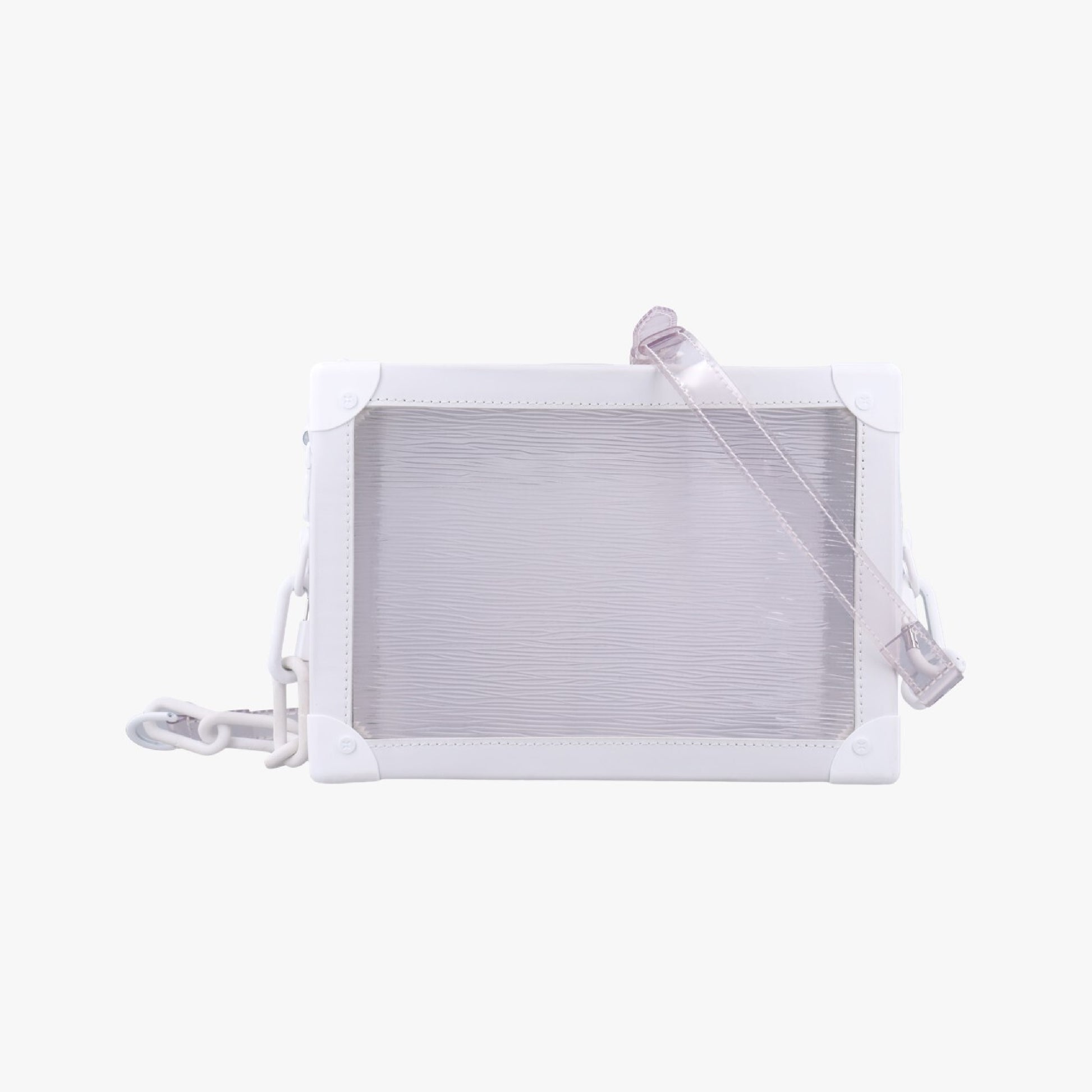 LOUIS VUITTON Soft Trunk Transparent x White Epiplage M55602 DU3199 Shoulder Bag