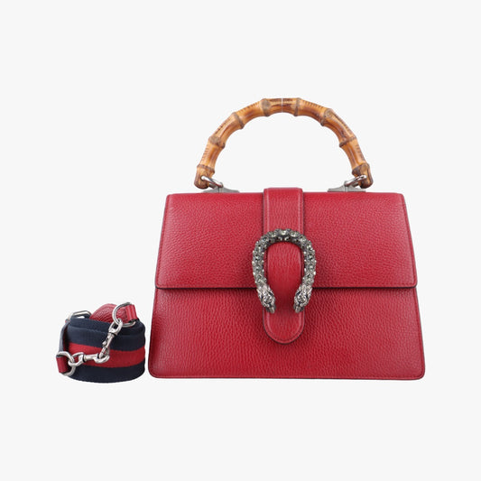 GUCCI Dionyso Red Leather 448075F022183395 Shoulder Bag