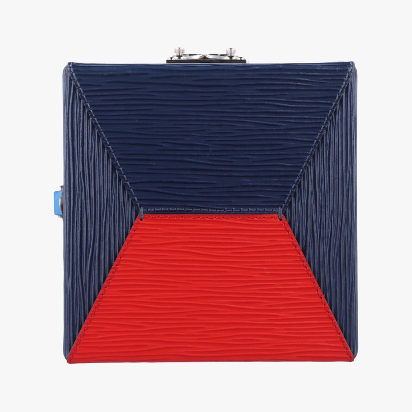 LOUIS VUITTON Breaker Box Navy x Red Epi M52466PL0159 IC Chip Shoulder Bag