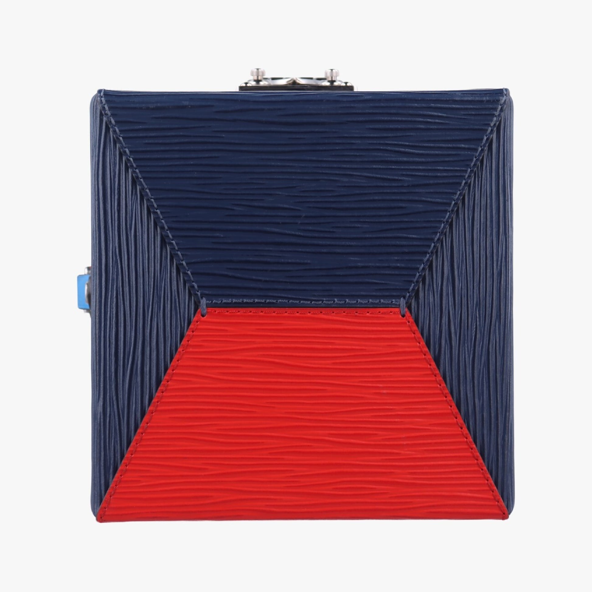 LOUIS VUITTON Breaker Box Navy x Red Epi M52466PL0159 IC Chip Shoulder Bag