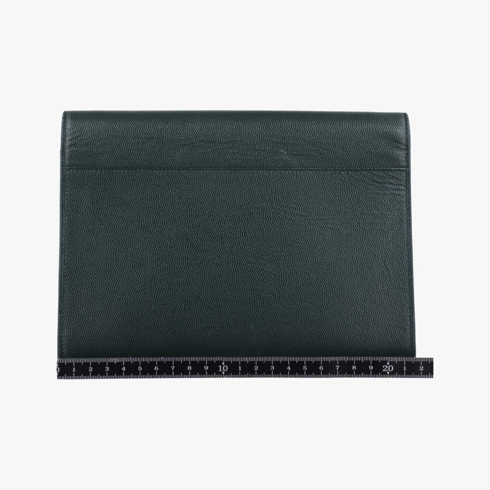 Yves Saint Laurent Cassandra Green Leather Shoulder Bag 582334 CBL582334.0319