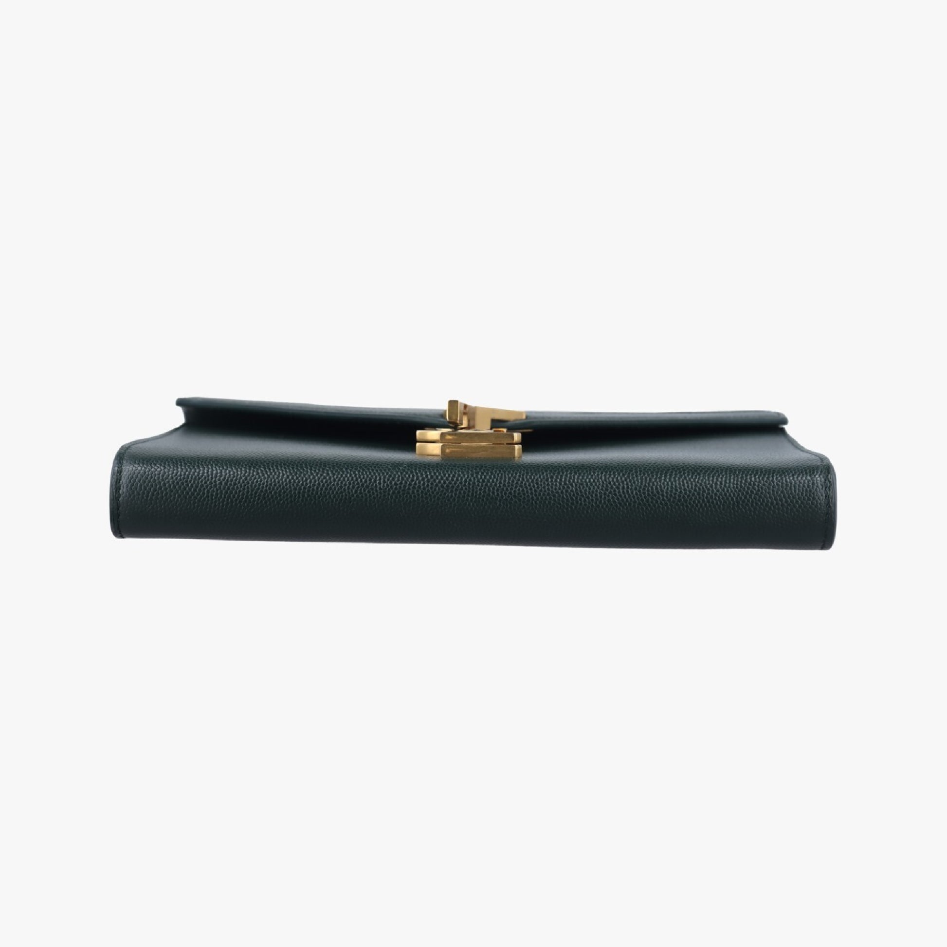 Yves Saint Laurent Cassandra Green Leather Shoulder Bag 582334 CBL582334.0319