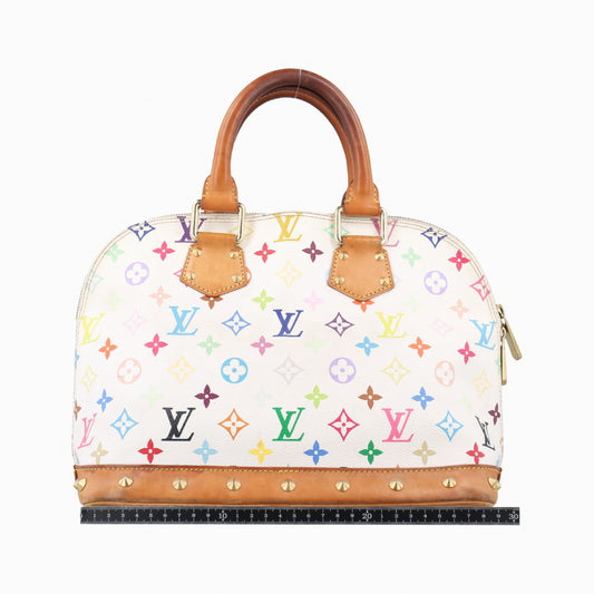 LOUIS VUITTON Alma PM Blanc Monogram Multicolore M92647 FL0014 Handbag