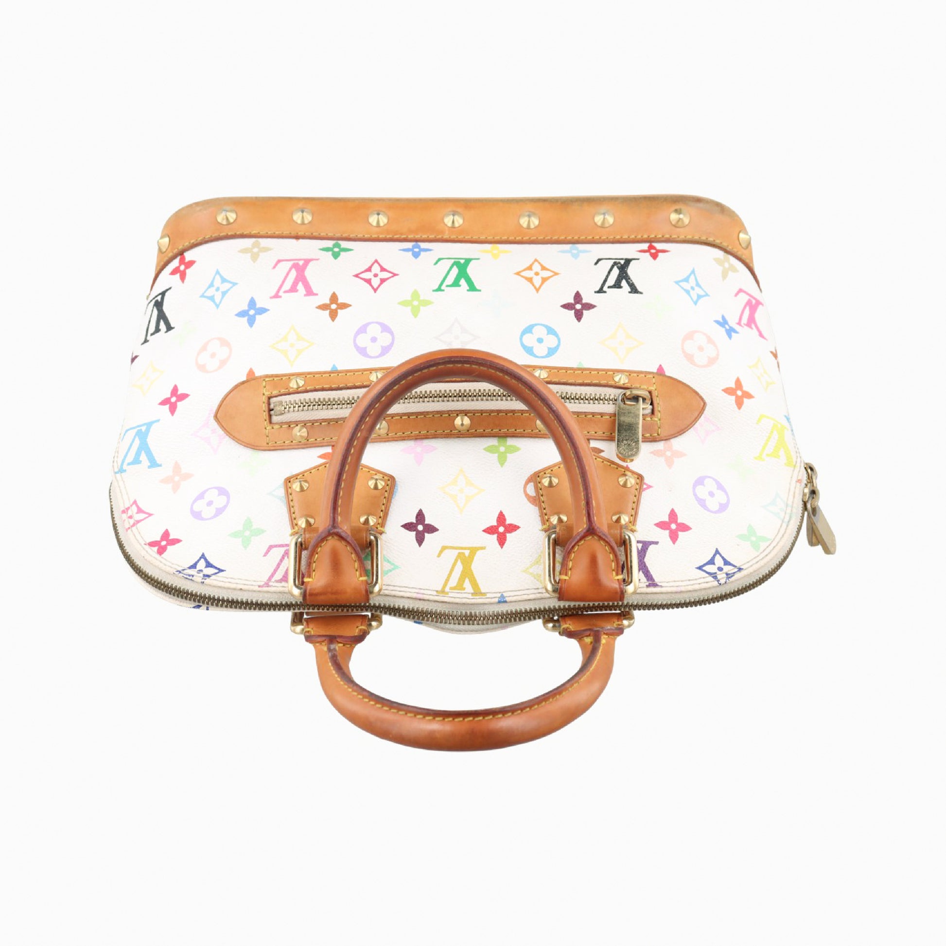 LOUIS VUITTON Alma PM Blanc Monogram Multicolore M92647 FL0014 Handbag