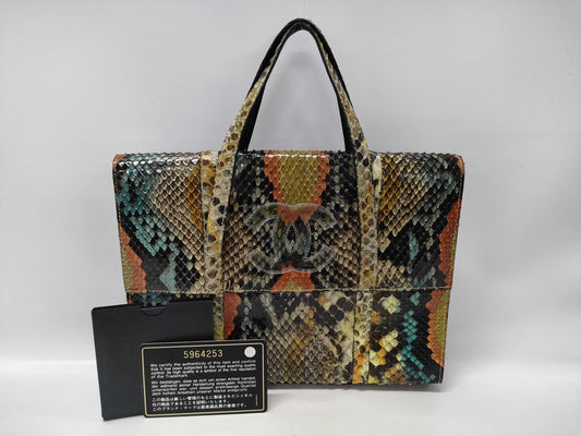 CHANEL CHANEL Handbag Python Shoulder Bag