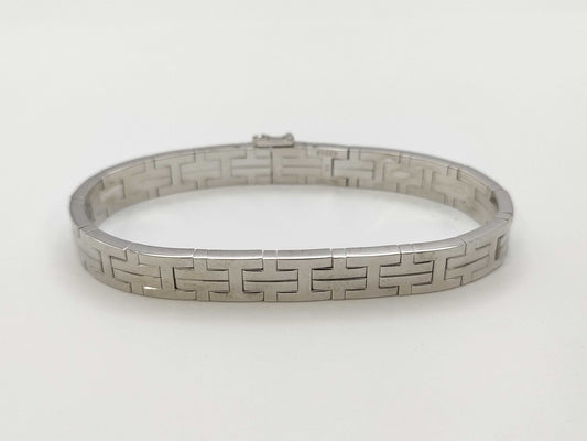 HERMES Kilim #17 WG Au750 39.4g Bracelet Bangle