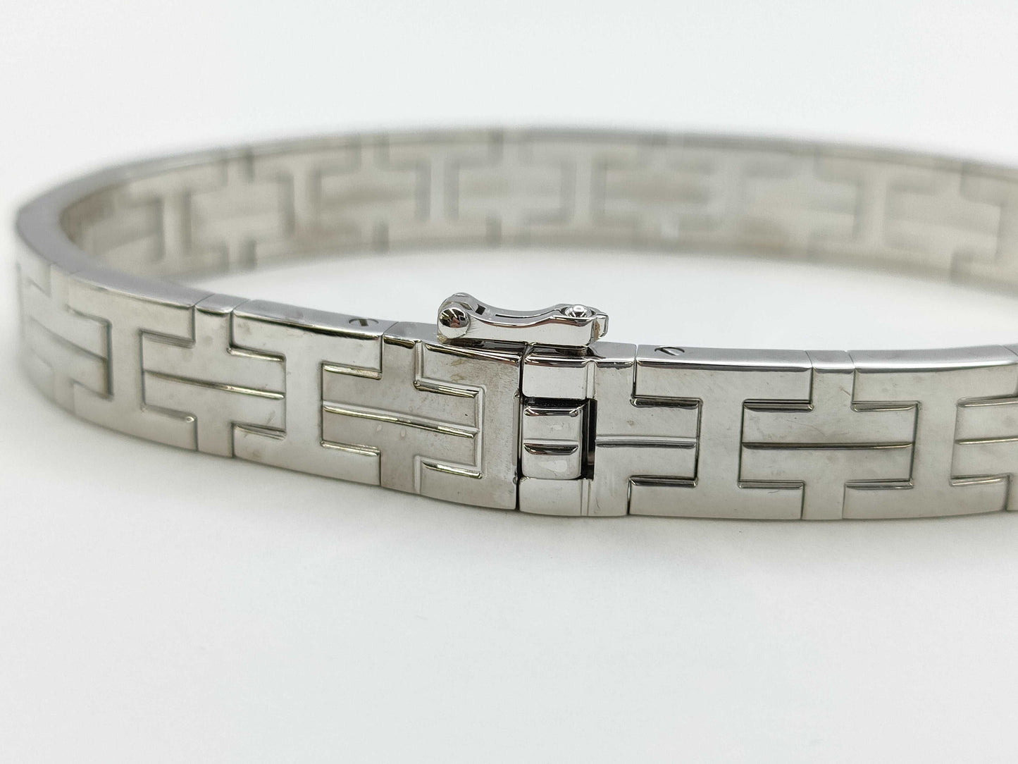 HERMES Kilim #17 WG Au750 39.4g Bracelet Bangle
