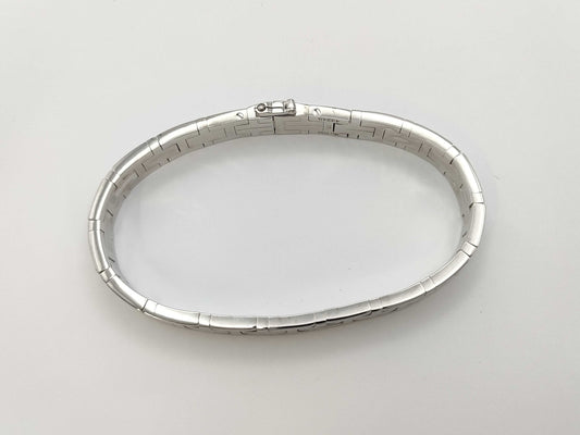 HERMES Kilim #17 WG Au750 39.4g Bracelet Bangle