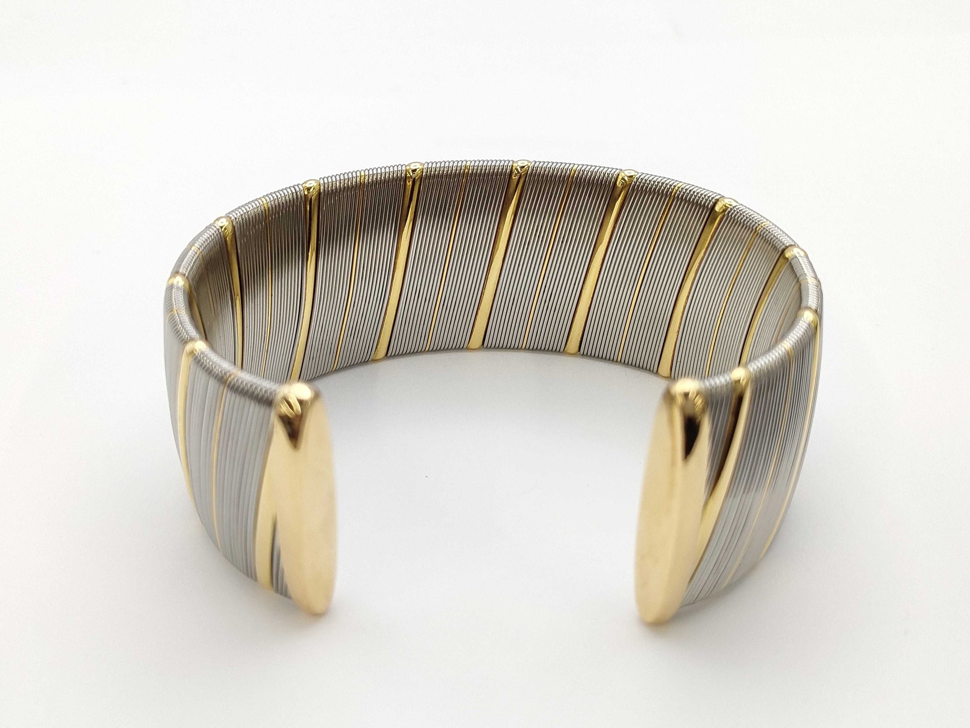 Cartier 750/SS 63.1g Bracelet Bangle