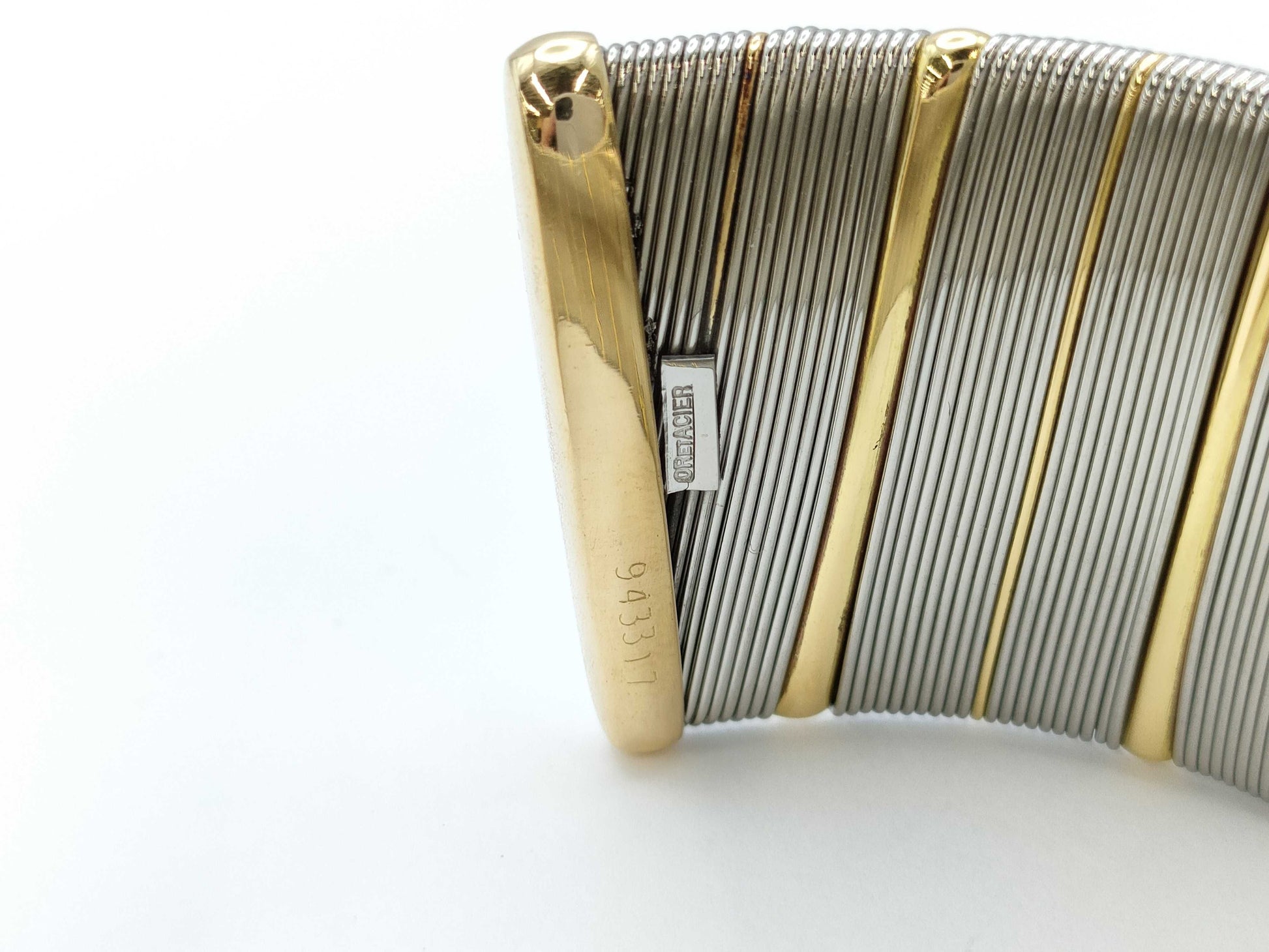 Cartier 750/SS 63.1g Bracelet Bangle