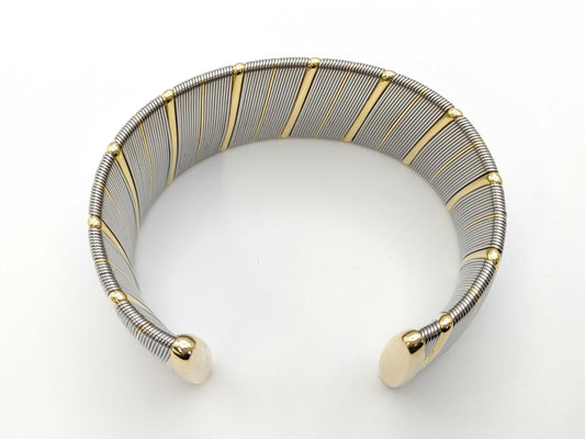 Cartier 750/SS 63.1g Bracelet Bangle