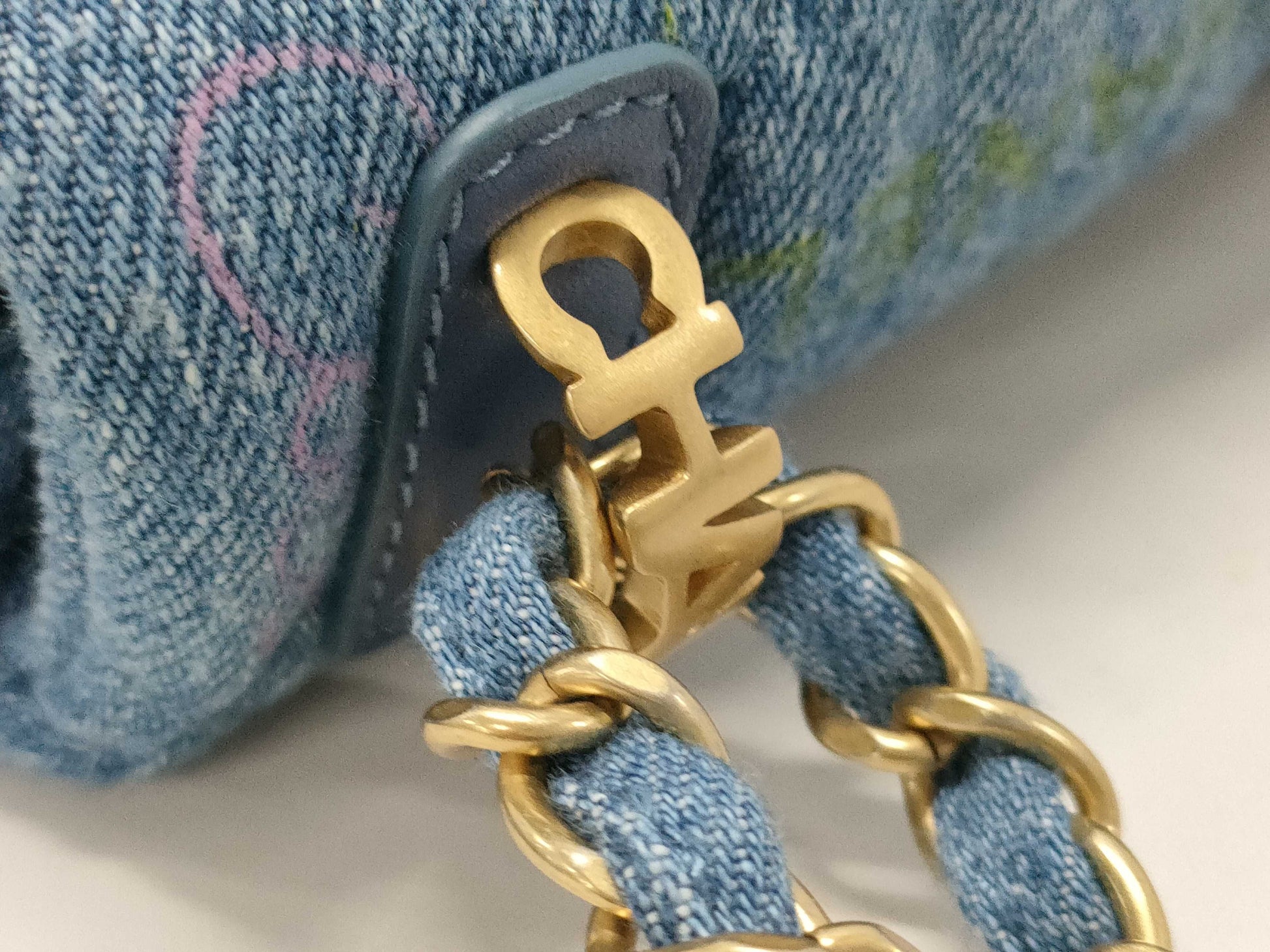 CHANEL Chain Shoulder Bag Matelasse 25 Denim AS3134 Shoulder Bag