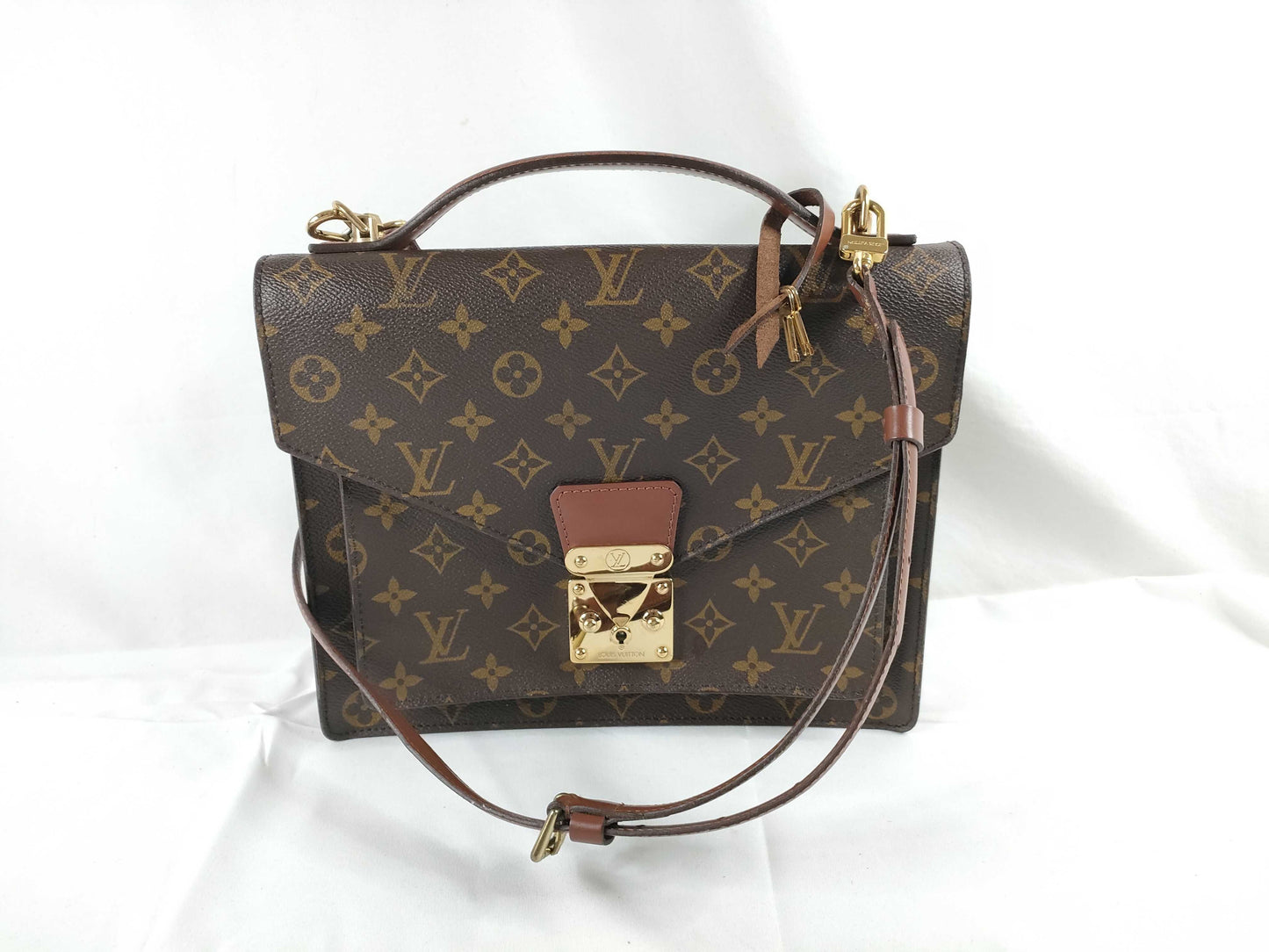 LOUIS VUITTON Monogram Monceau M51185 Handbag Handbag