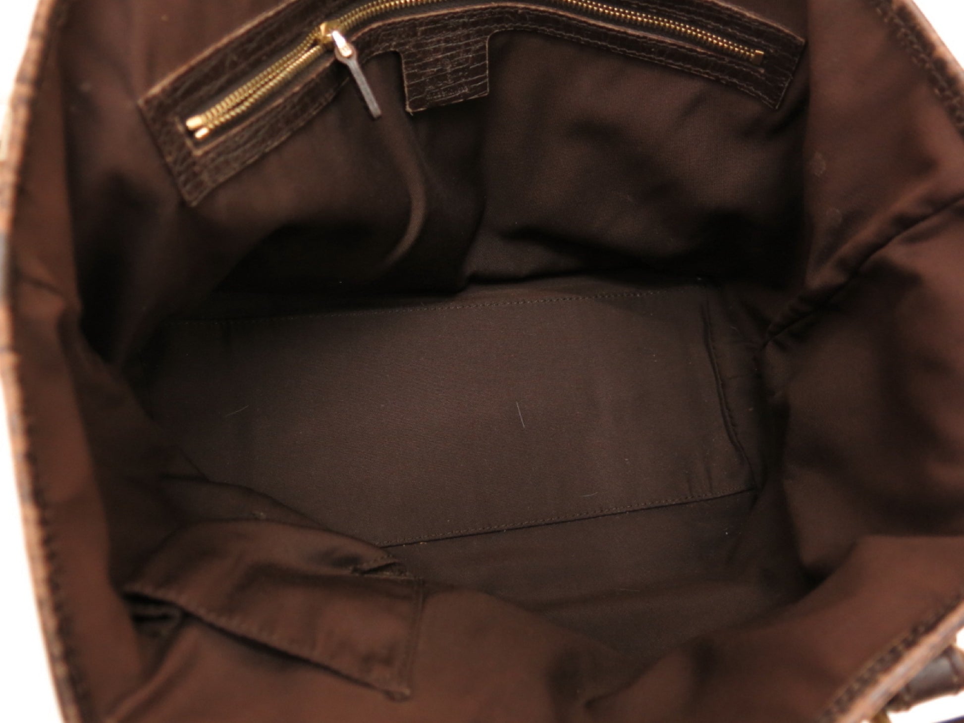 GUCCI GUCCI Gucci 3-Point Sherry GG Canvas and Calf Leather Hand Tote Bag Brown Beige