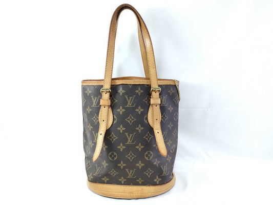 LOUIS VUITTON Monogram Vuitton Bucket No Pouch Tobag