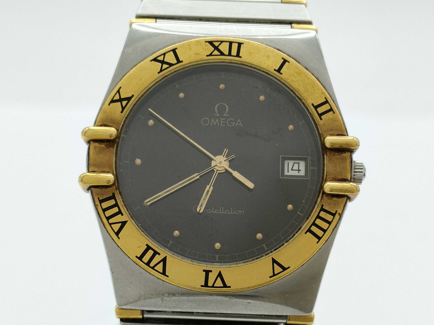 OMEGA Constellation Black Dial Quartz Immovable Boy's Watch