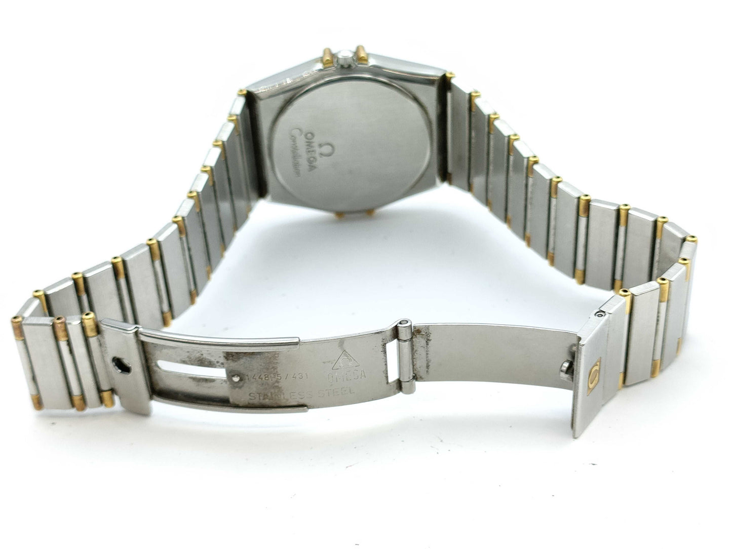 OMEGA Constellation Black Dial Quartz Immovable Boy's Watch