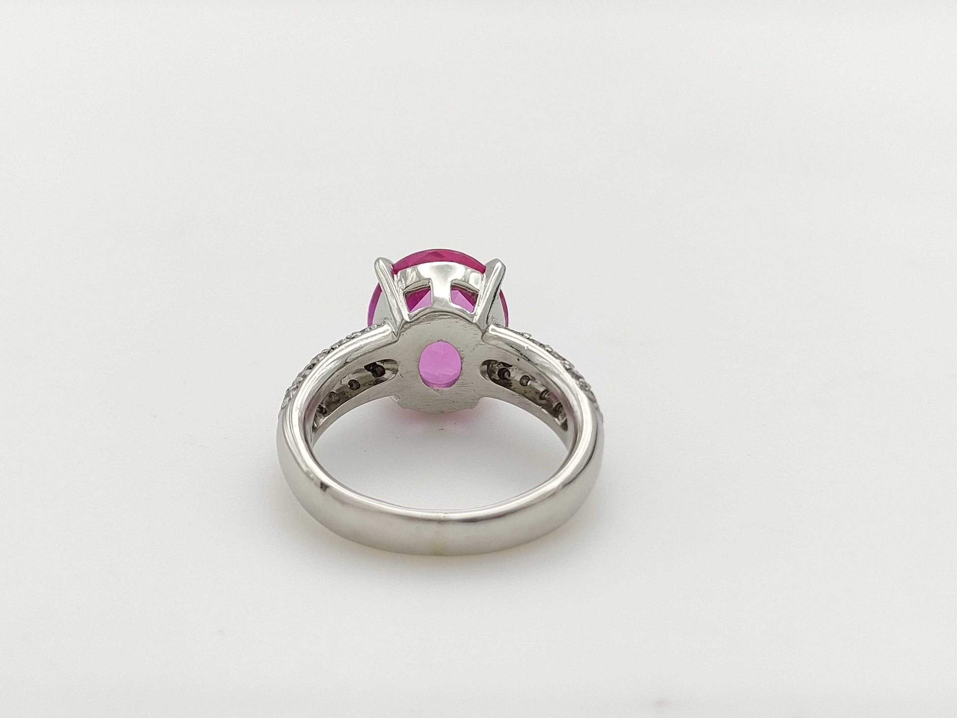 Colored Stone D0.48ct PT900 8.9g Ring