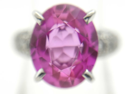 Colored Stone D0.48ct PT900 8.9g Ring