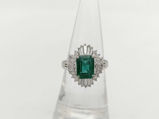 E1.62ct D0.70ct PT900 7.6g Ring