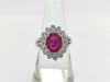 Colored Stone 3.10ct D0.72ct 750 11.0g Ring