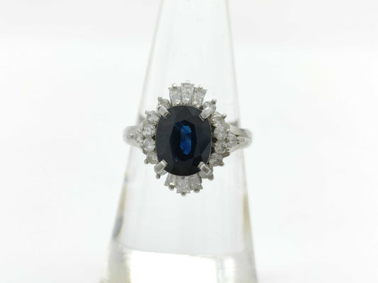 S2.46ct D0.61ct PT900 6.8g Ring