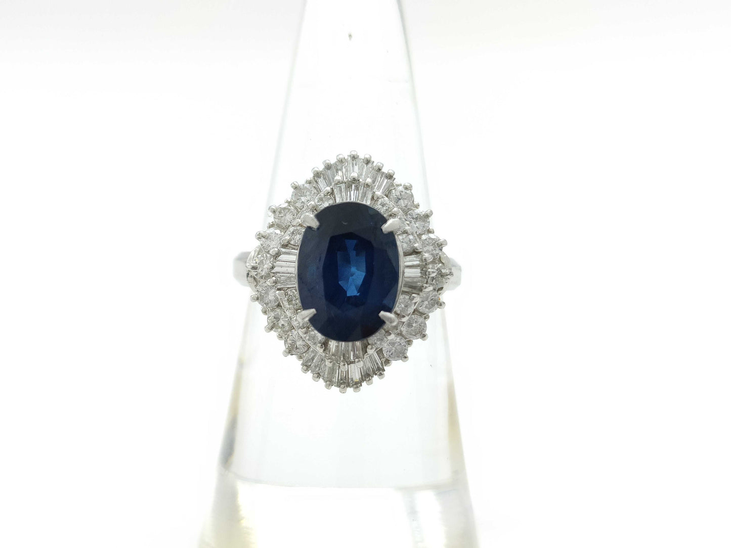 S3.51ct D0.90ct PT900 9.2g Ring