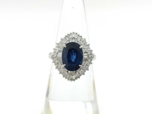 S3.51ct D0.90ct PT900 9.2g Ring