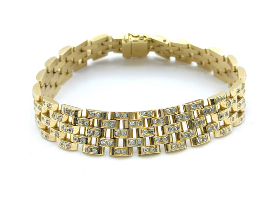 D2.12ct K18 46.0g Bracelet Bangle