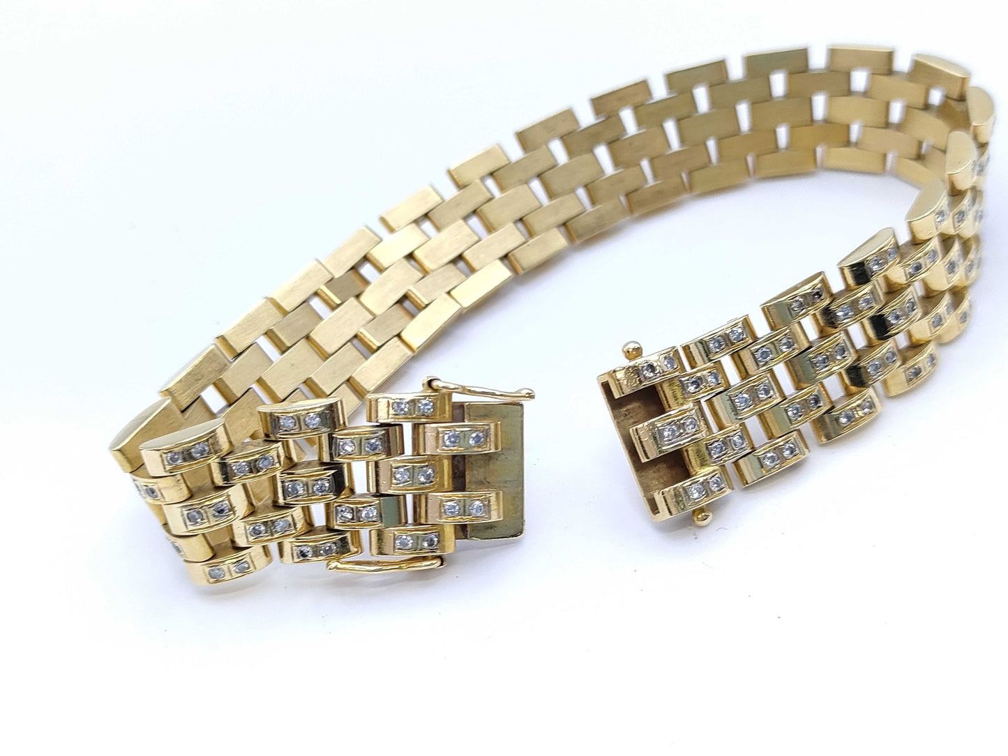 D2.12ct K18 46.0g Bracelet Bangle