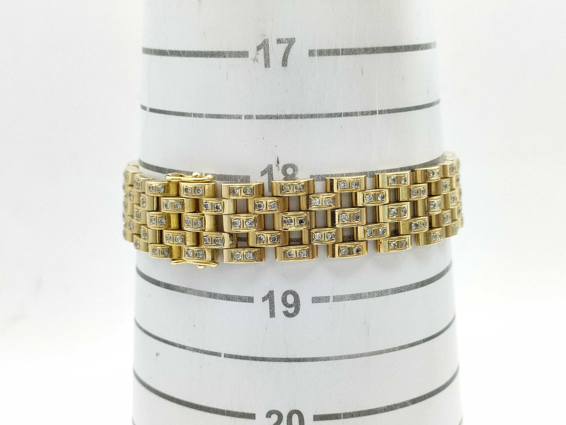 D2.12ct K18 46.0g Bracelet Bangle