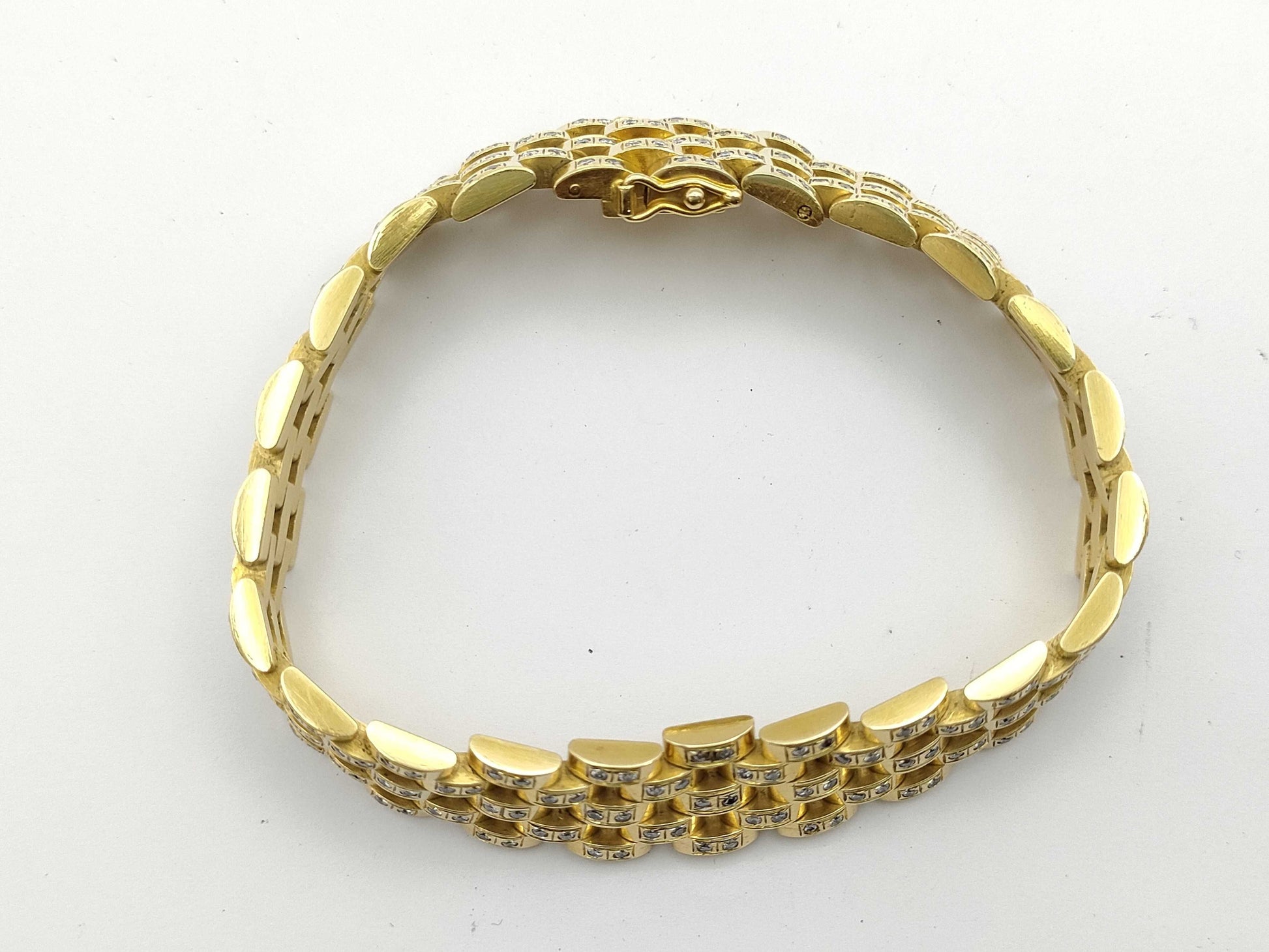 D2.12ct K18 46.0g Bracelet Bangle