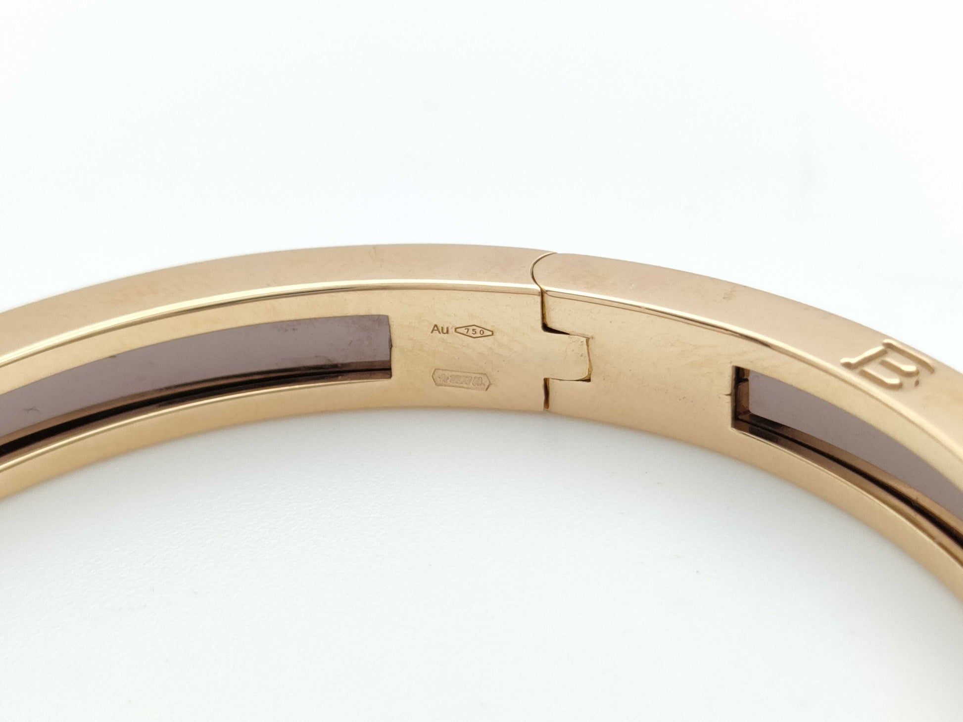 BVLGARI Bezero One Rome M PG AU750/METAL 28.1g Bracelet Bangle
