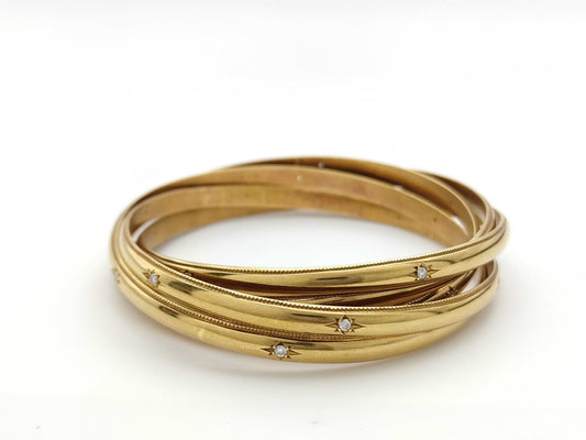 Akio Mori 30PD K18 103.7g Bracelet Bangle