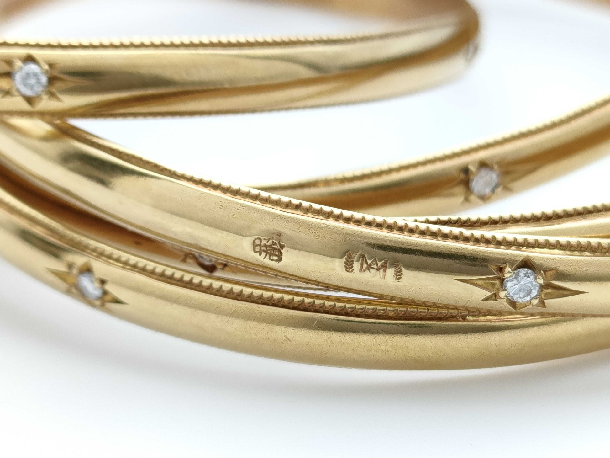 Akio Mori 30PD K18 103.7g Bracelet Bangle