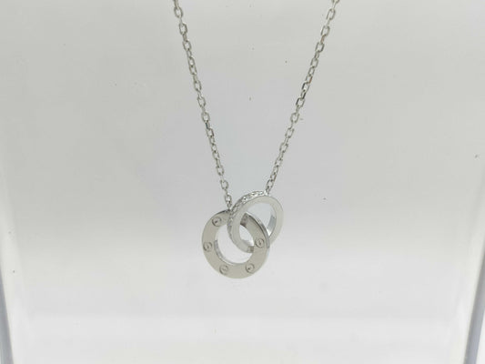 Cartier Love Hoop Diamond Necklace in WG Au750, 5.6g