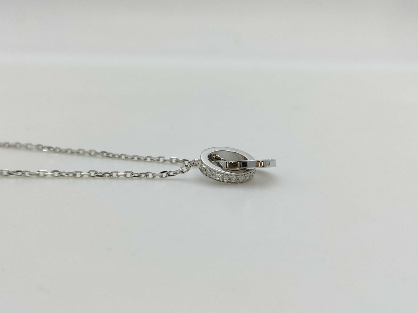 Cartier Love Hoop Diamond WG Au750 5.6g Necklace