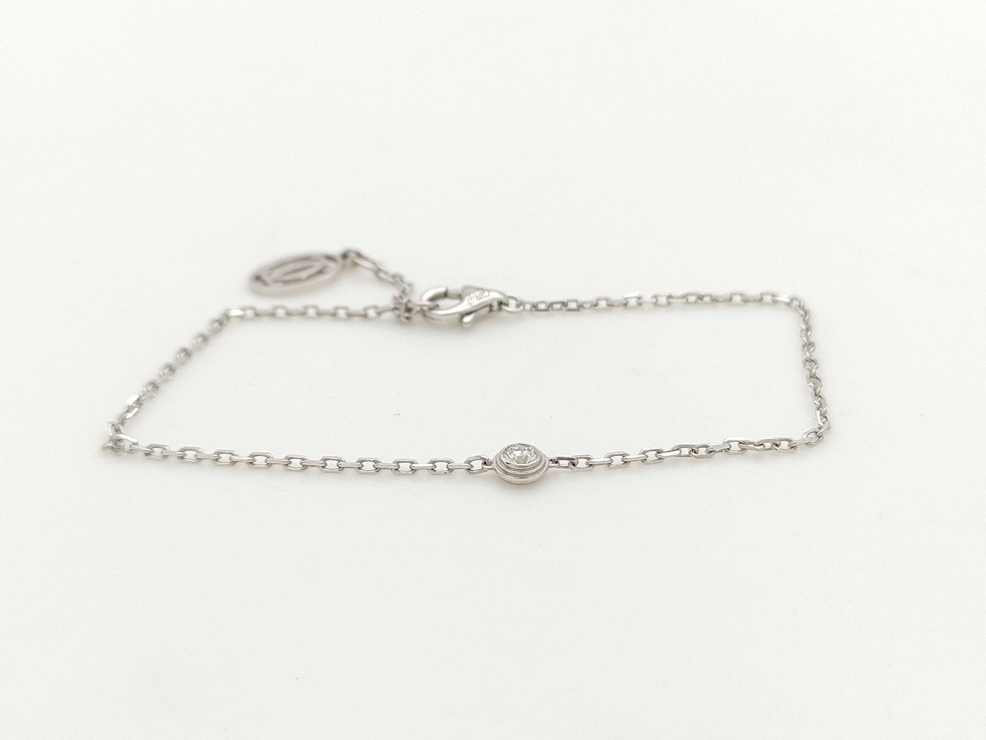 Cartier Diarmand Leger d'Amour 1PD WG 750 2.3g Bracelet Bangle