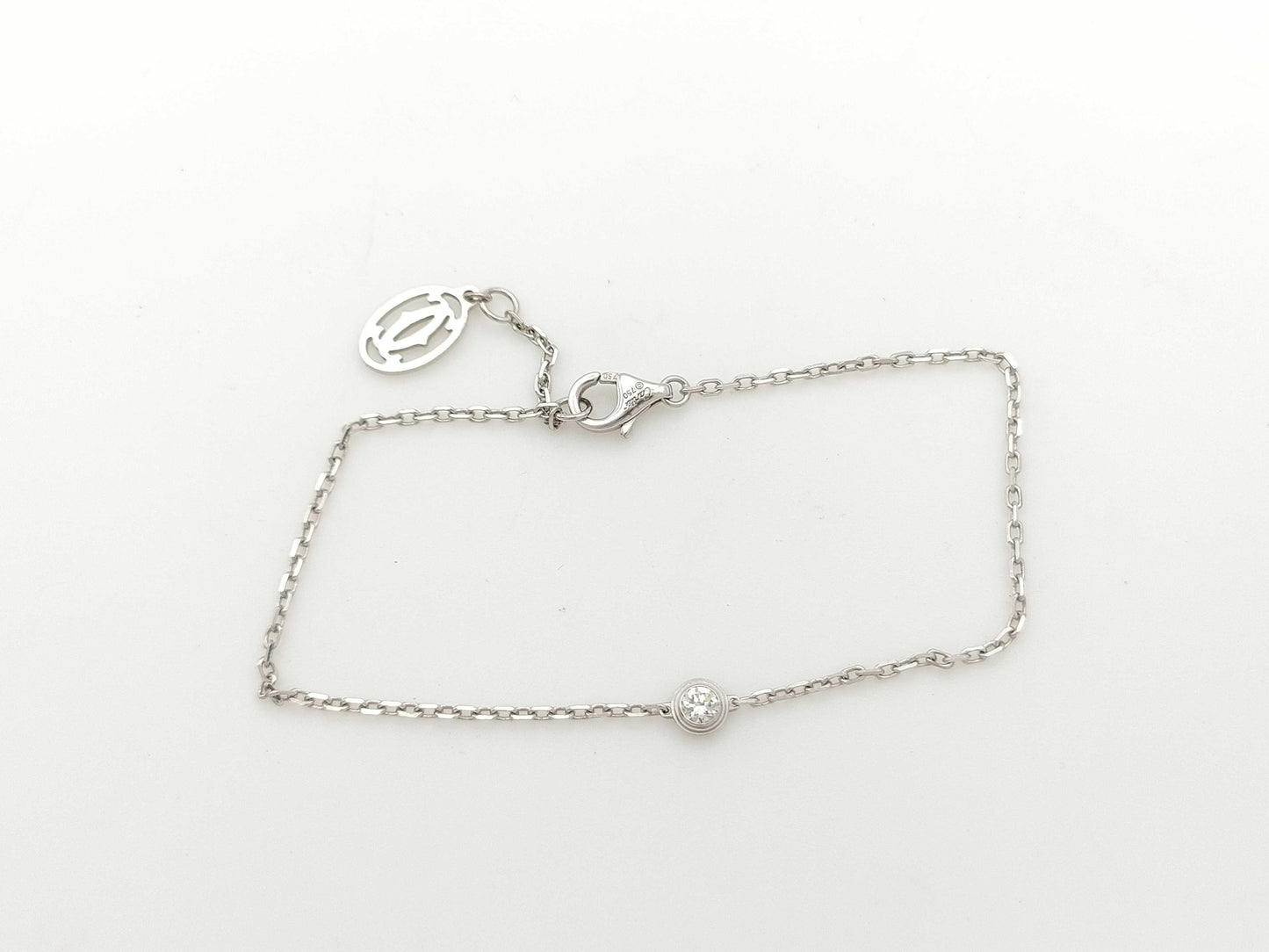 Cartier Diarmand Leger d'Amour 1PD WG 750 2.3g Bracelet Bangle