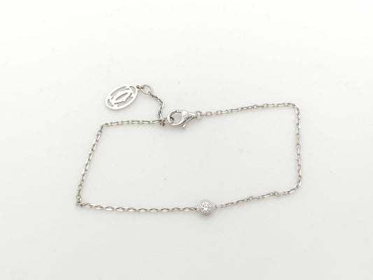 Cartier Diarmand Leger d'Amour 1PD WG 750 2.3g Bracelet Bangle