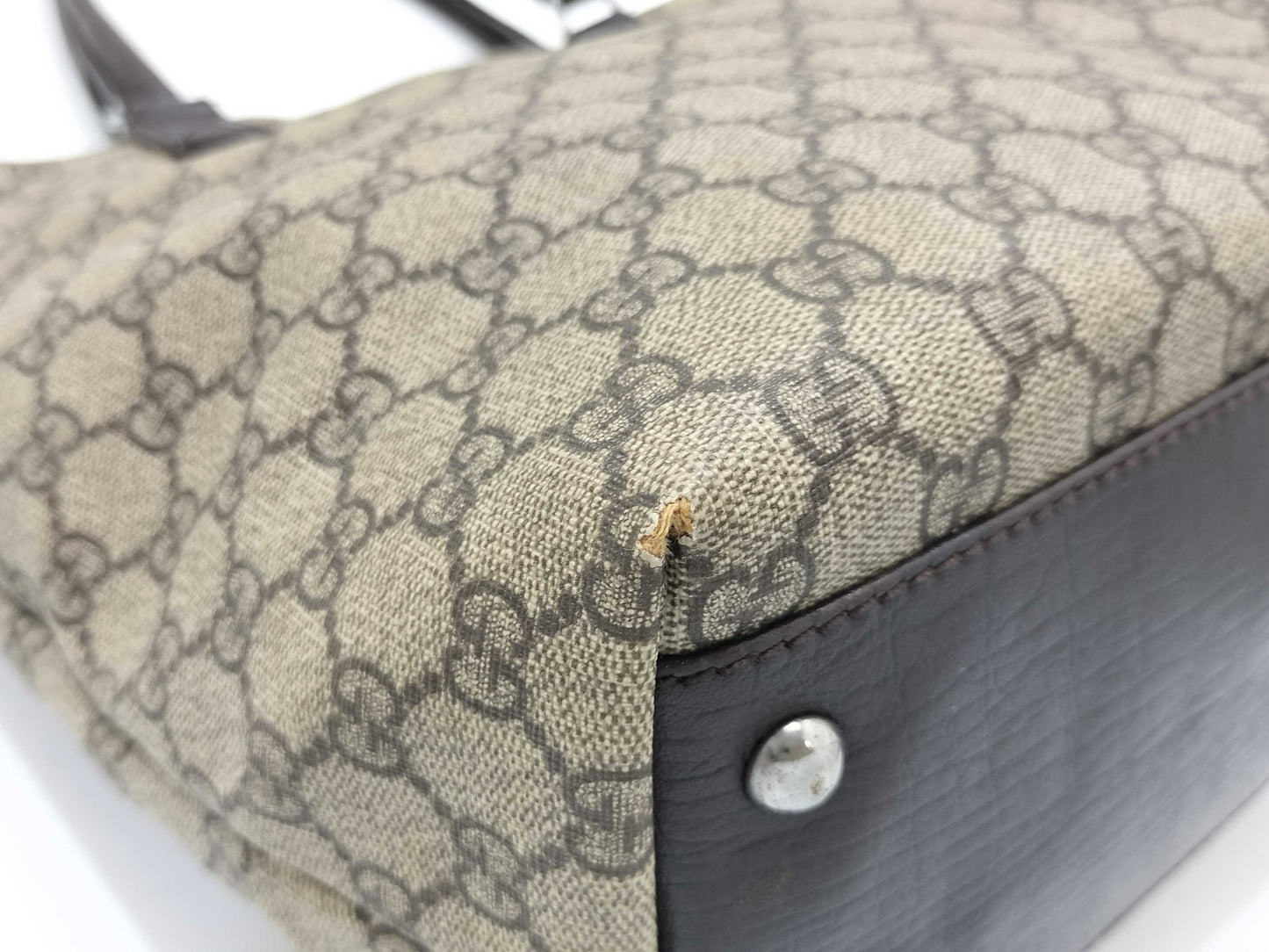 GUCCI GG Supreme Gucci 131220 Tote Bag