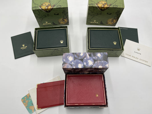 ROLEX Empty Box 3-Piece Set Unisex