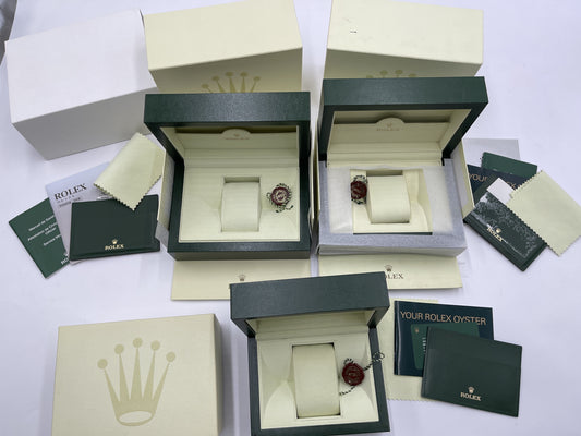 ROLEX Empty Box 3-Piece Set Men's Watch