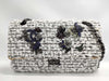 CHANEL 2.55 Double Flap Chain Shoulder Bag in Tweed and White SS