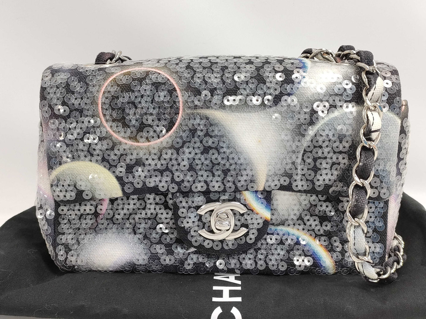 CHANEL Minimato Sequin Canvas Multicolor SS Shoulder Bag