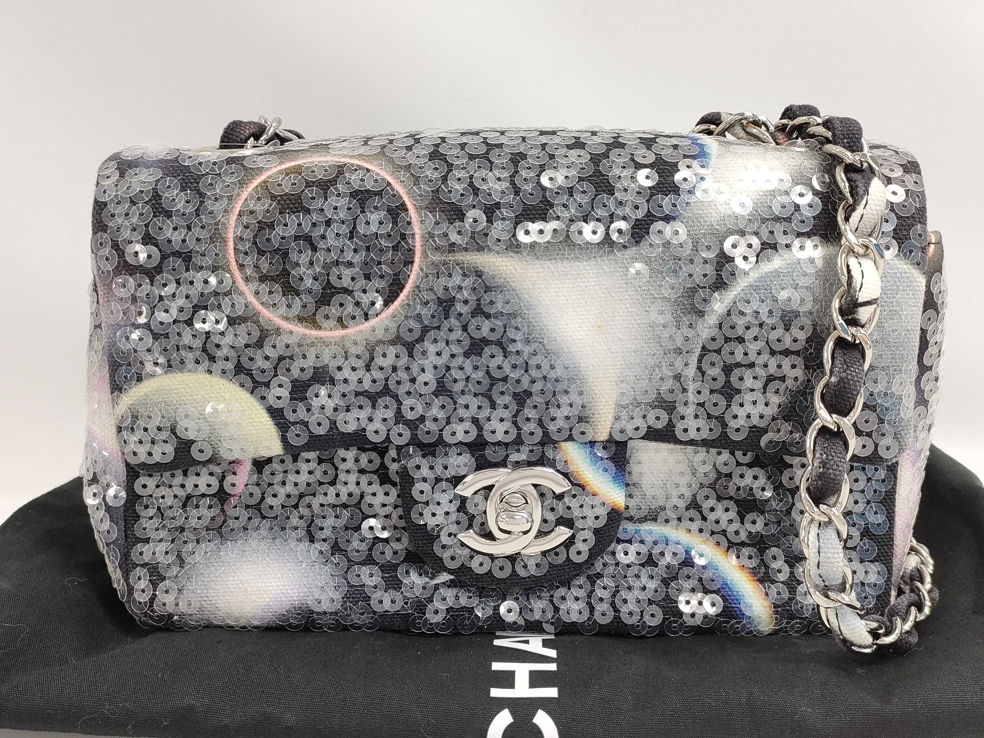 CHANEL Minimato Sequin Canvas Multicolor SS Shoulder Bag