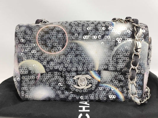 CHANEL Minimato Sequin Canvas Multicolor SS Shoulder Bag